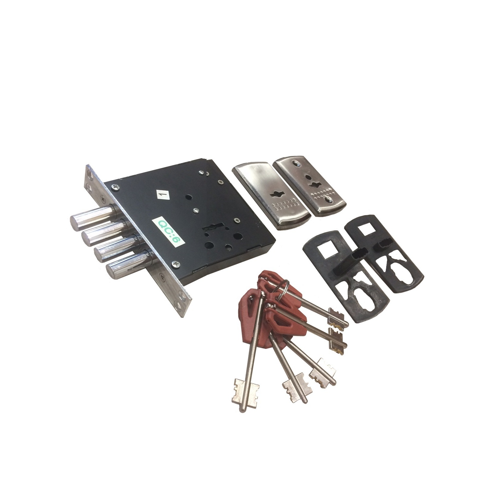 фото: Замок врезной верхний на китайскую дверь Leksa BZ-4 (2514С-4Р, 336В-66, ЗВ1-07-С)