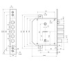 фото:  Замок врезной BORDER 77404-ЗВ9-6ПКТЗ №3