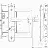 фото:  Замок врезной Avers ЗВ9-4-1-4 №2