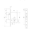 фото:  Замок врезной Apecs 95/60 №2