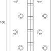 фото:  Петля Apecs 100*70 В4-Steel №2