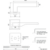 фото:  Ручка дверная Code Deco Slim H-30116-A №3