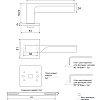 фото:  Ручка дверная Code Deco Slim H-30122-A №3