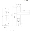 фото:  Замок врезной Apecs 1026/60 №3