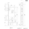 фото:  Замок врезной Apecs 1330/60 №2