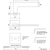 фото:  Ручка дверная Code Deco Slim H-30121-A №3