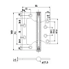 фото:  Петля BUSSARE B020-U 100X75X2.5-2BB №2