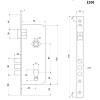 фото:  Замок врезной Apecs 2200/60 №2