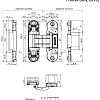 фото:  Петля Apecs 110*30 3D-Z (R15, B2B) №2