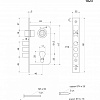 фото:  Замок врезной Avers 1023/60 №2