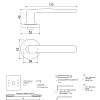 фото:  Ручка дверная Code Deco Slim H-40136-A №3