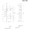 фото:  Замок врезной Apecs 1026/60 №2