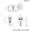 фото:  Цилиндровый механизм Apecs SC-90(35C/55)-C №3