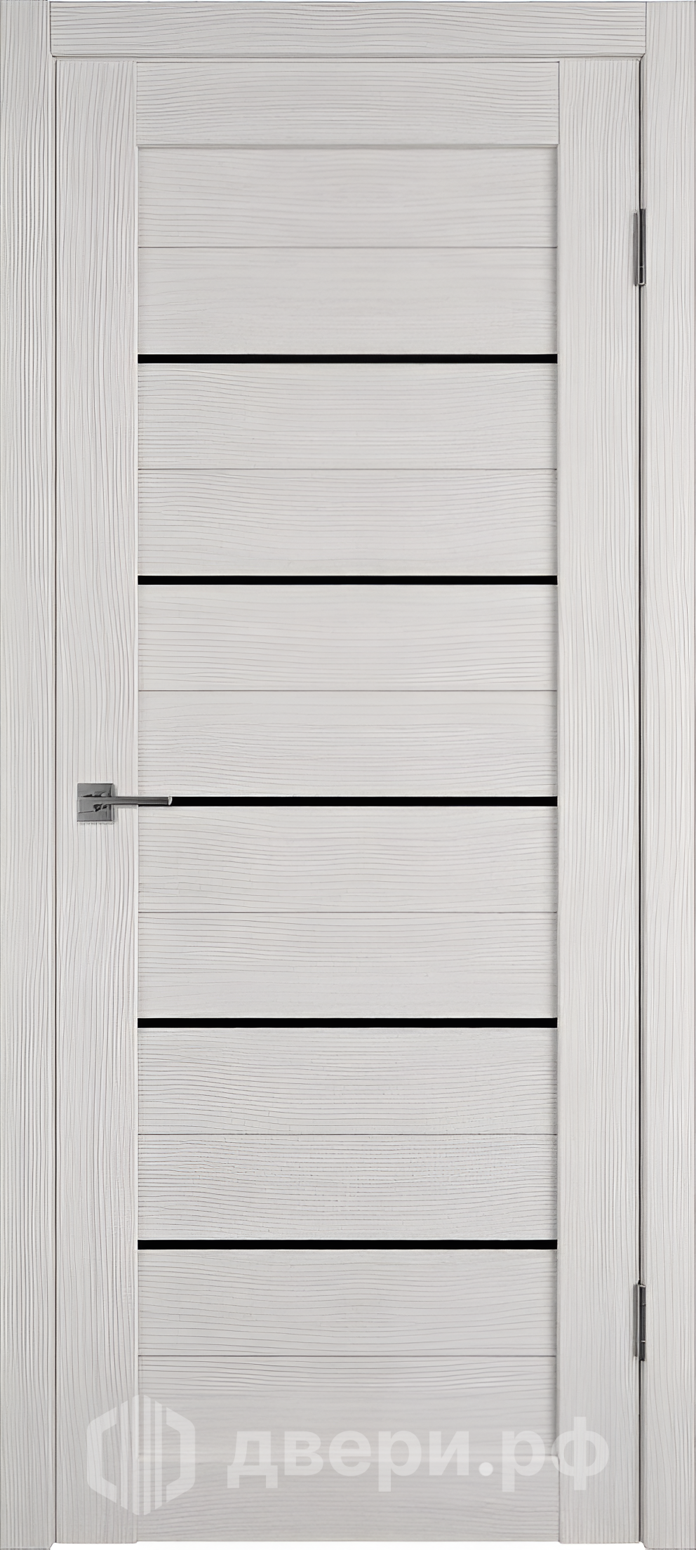 фото: Межкомнатная дверь Атум 5 Лакобель черный