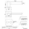 фото:  Ручка дверная Code Deco Slim H-30120-A №3