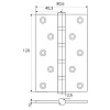 фото:  Петля Apecs 120*80 В4-Steel №1