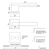 фото:  Ручка дверная Code Deco Slim H-30115-A №3