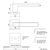 фото:  Ручка дверная Code Deco Slim H-30111-A №3