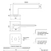 фото:  Ручка дверная Code Deco Slim H-30133-A №3